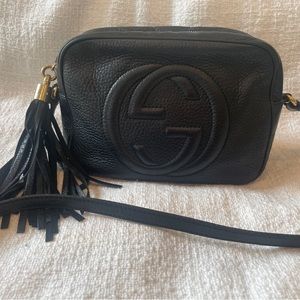 Black Gucci soho disco bag
